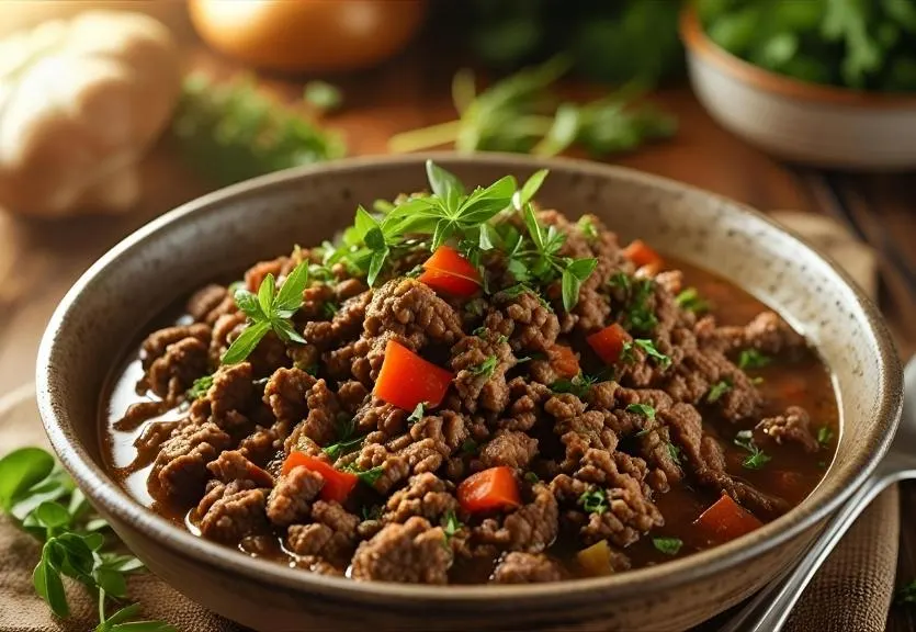 A delicious spread of Instant Pot Simple Ground Beef recipes, including juicy burgers, savory chili, and cheesy pasta, ready to enjoy in minutes.
